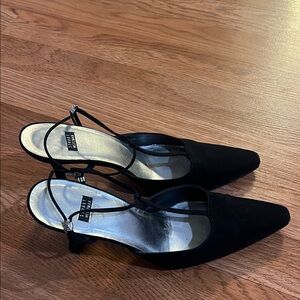 Vintage 90’s Stuart Weitzman Black Strappy Heels